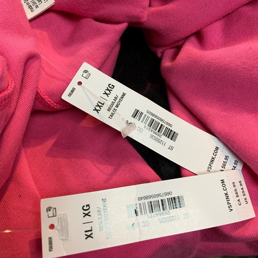 VICTORIA'S SECRET PINK LIMITED EDITION CARMINE ROSE BLING FLARE LEGGINGS - Picture 10 of 10